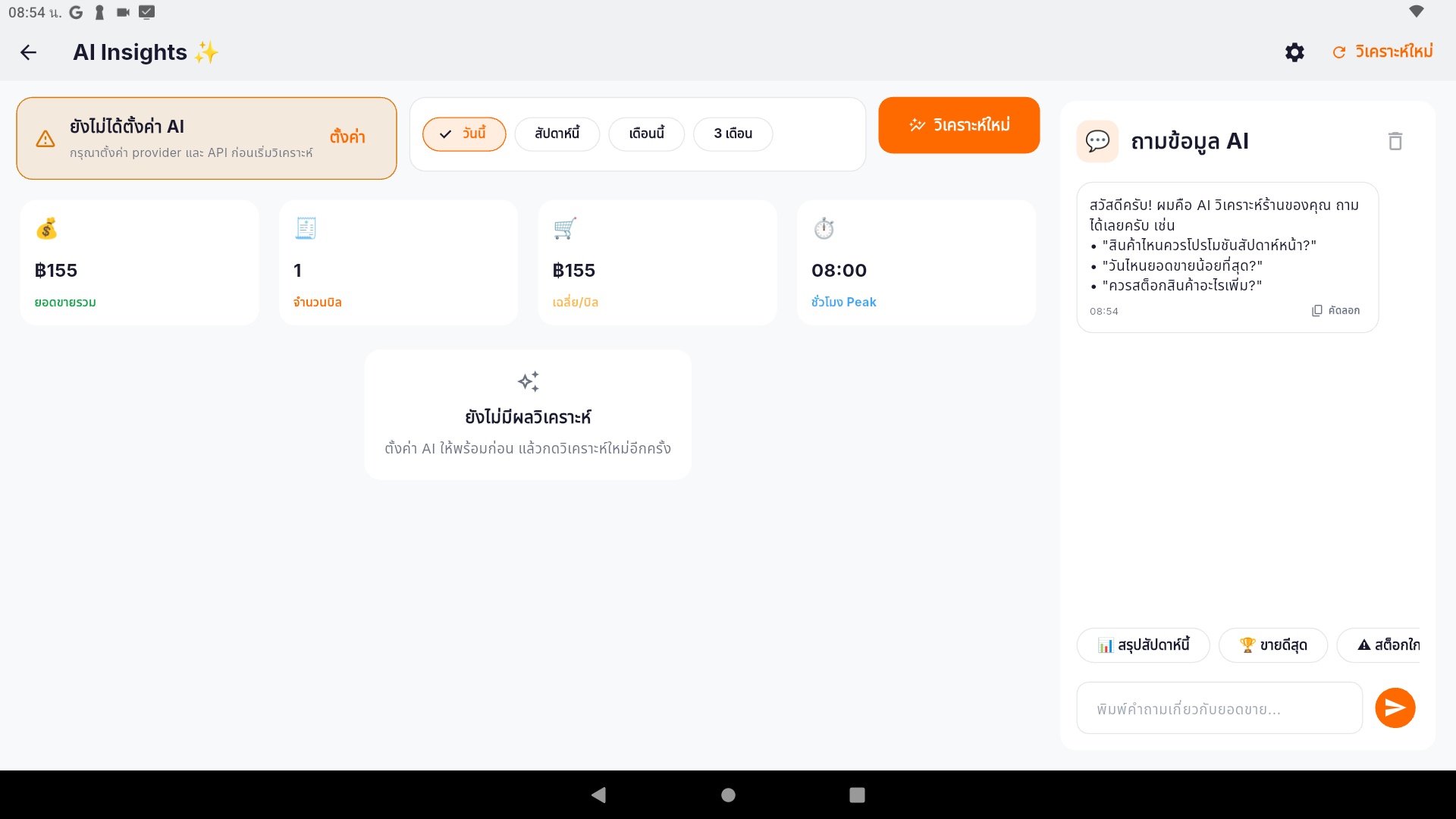 รายงาน AI Insights